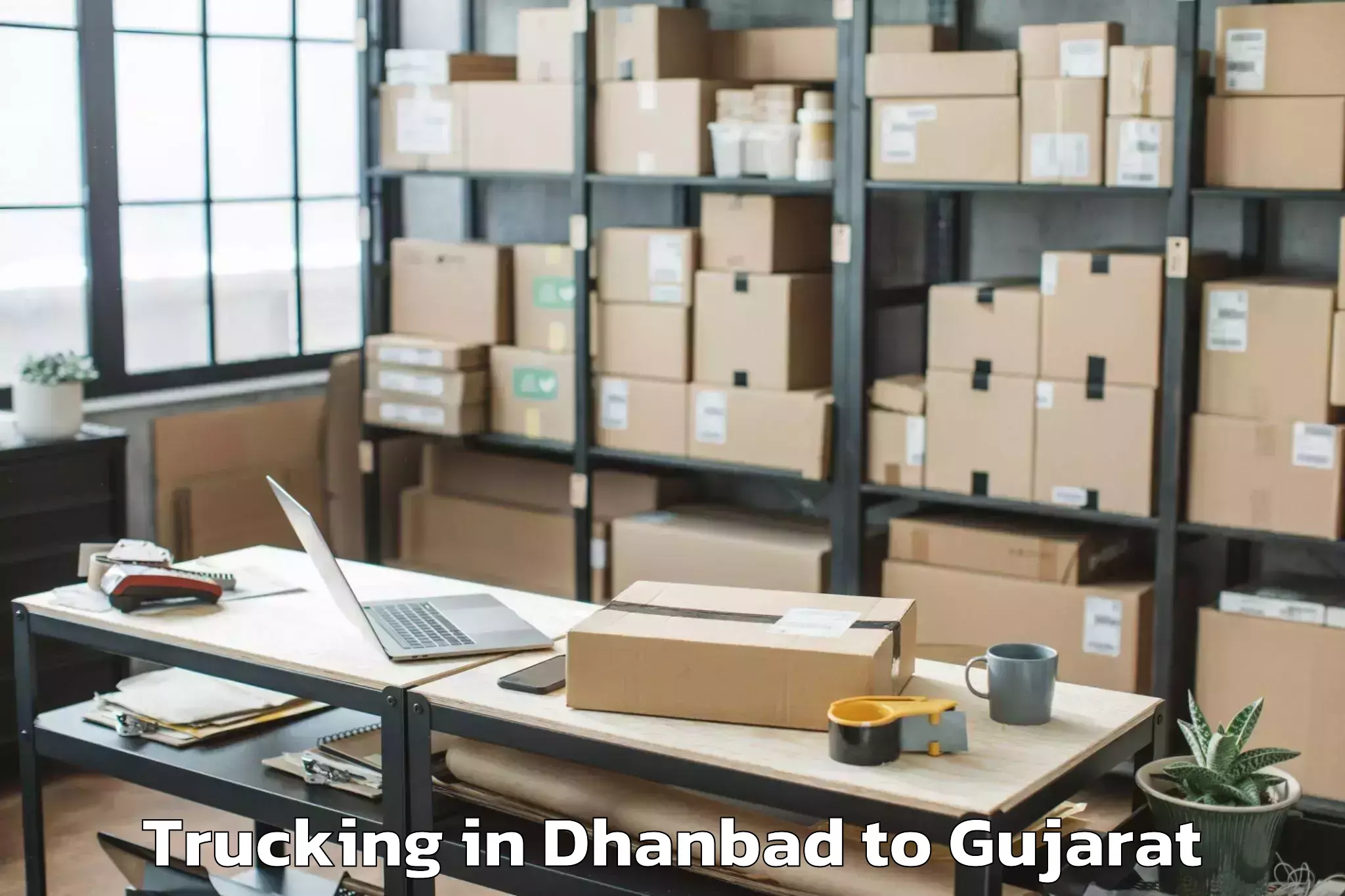 Professional Dhanbad to Wadhwan Trucking